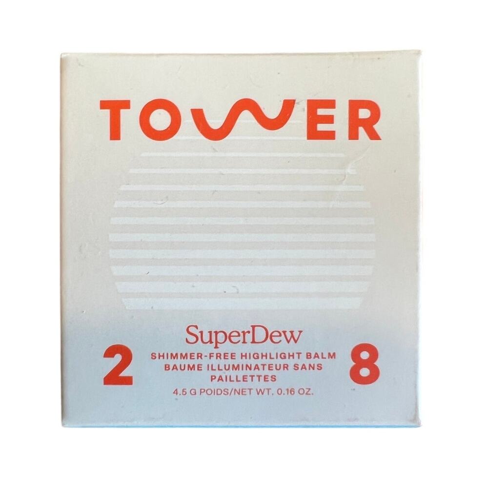 Tower 28 Super Dew Shimmer-Free Highlighter Balm No Shade (Clear) New